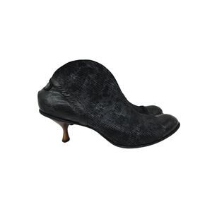 Cydwoq Handmade Heeled Leather Booties Black 39